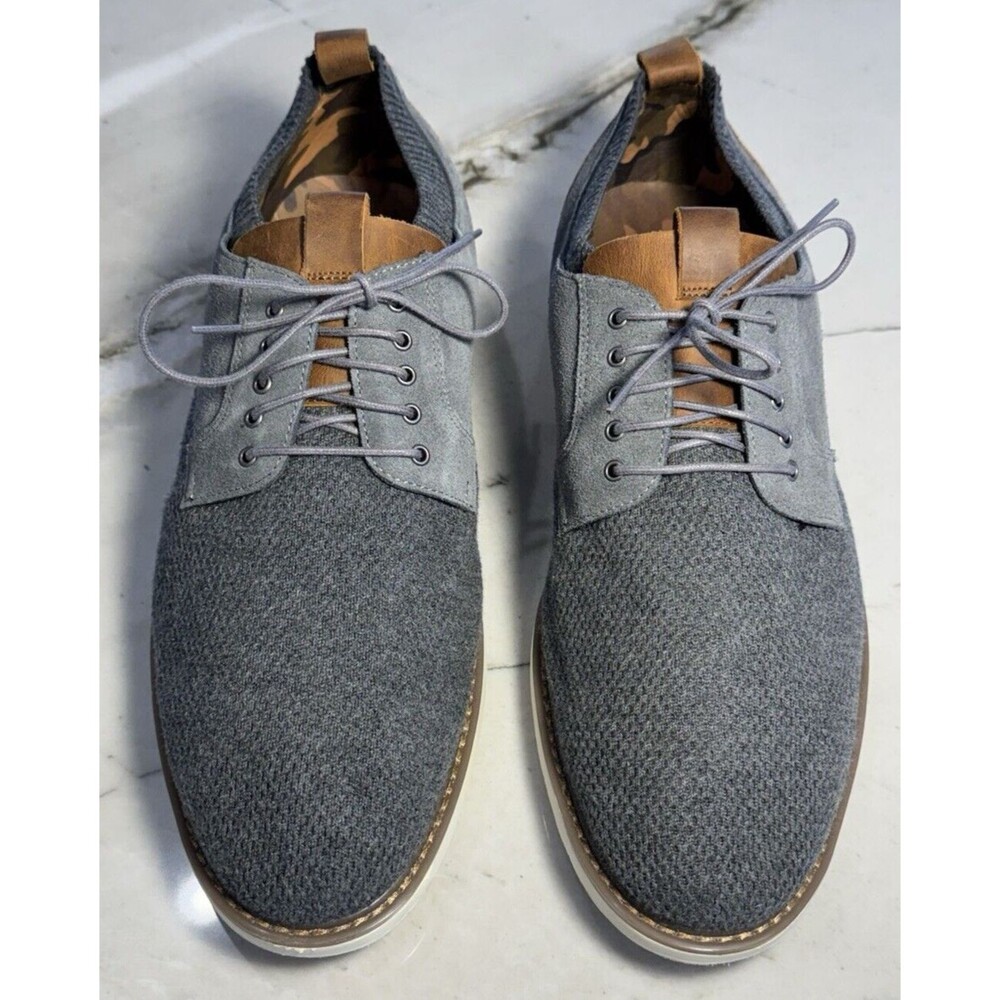 Warfield And Grand Sonora Plain Toe Derby Grey Knit SZ 11 MSRP $149